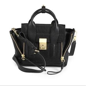 3.1 Phillip Lim pashli Mini Satchel 
Black with gold hardware